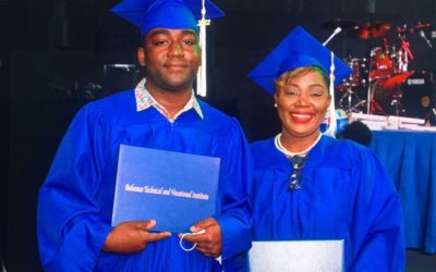Mother and Son Graduate from BTVI Together